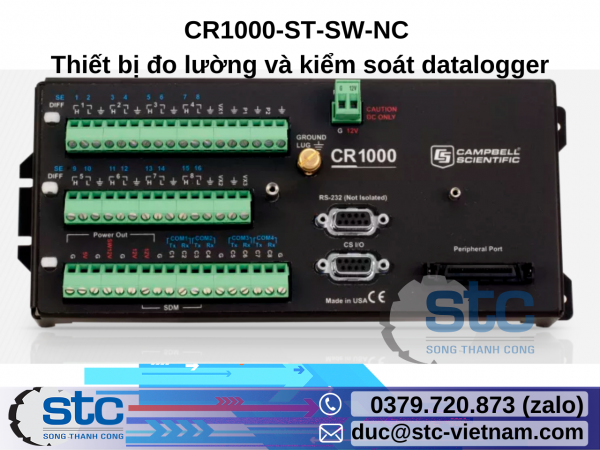CR1000-ST-SW-NC Thiết bị đo lường và kiểm soát datalogger Campbell Scientific STC Việt Nam