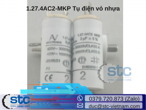 1.27.4AC2-MKP Tụ điện vỏ nhựa Arcotronics STC Việt Nam