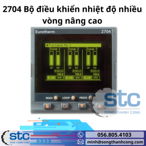 2704 Bộ điều khiển nhiệt độ nhiều vòng nâng cao
