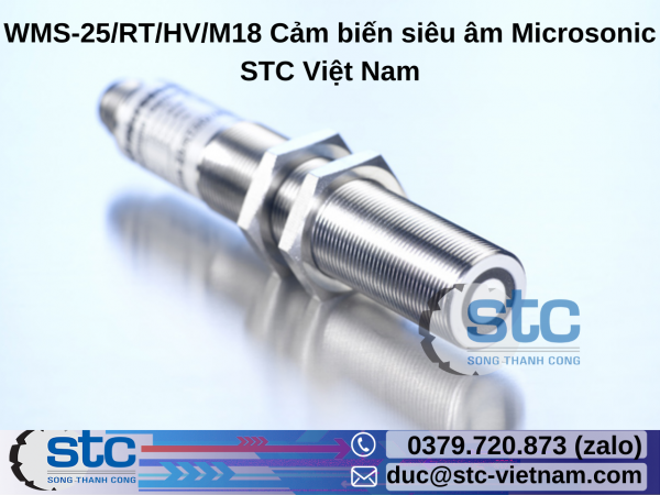 WMS-25/RT/HV/M18 Cảm biến siêu âm Microsonic STC Việt Nam