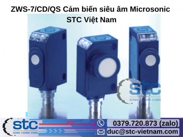 ZWS-7/CD/QS Cảm biến siêu âm Microsonic STC Việt Nam