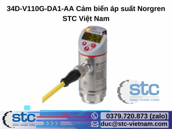 34D-V110G-DA1-AA Cảm biến áp suất Norgren STC Việt Nam