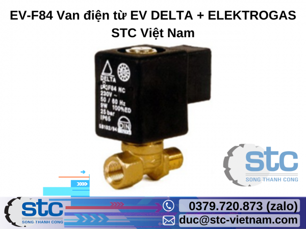 EV-F84 Van điện từ EV DELTA + ELEKTROGAS STC Việt Nam