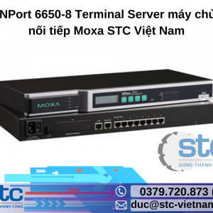 Moxa NPort 6650-8 Terminal Server máy chủ cổng nối tiếp Moxa STC Việt Nam