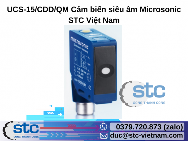 UCS-15/CDD/QM Cảm biến siêu âm Microsonic STC Việt Nam