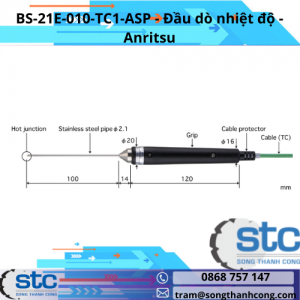 BS-21E-010-TC1-ASP Đầu dò nhiệt độ Anritsu