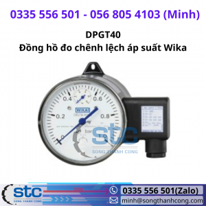 DPGT40 Đồng hồ đo chênh lệch áp suất Wika