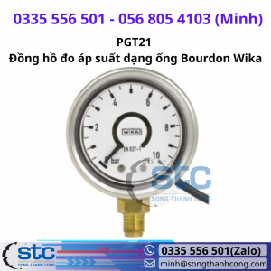 PGT21 Đồng hồ đo áp suất dạng ống Bourdon Wika