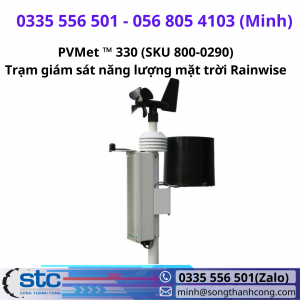 PVMet ™ 330 (SKU 800-0290) Trạm giám sát năng lượng mặt trời Rainwise