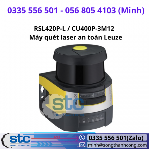 RSL420P-L CU400P-3M12 Máy quét laser an toàn Leuze