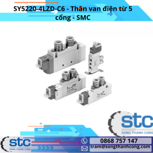 SY5220-4LZD-C6 Thân van điện từ 5 cổng SMC