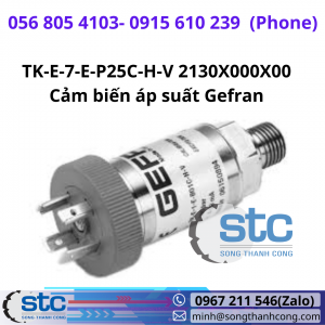 TK-E-7-E-P25C-H-V 2130X000X00 Cảm biến áp suất Gefran