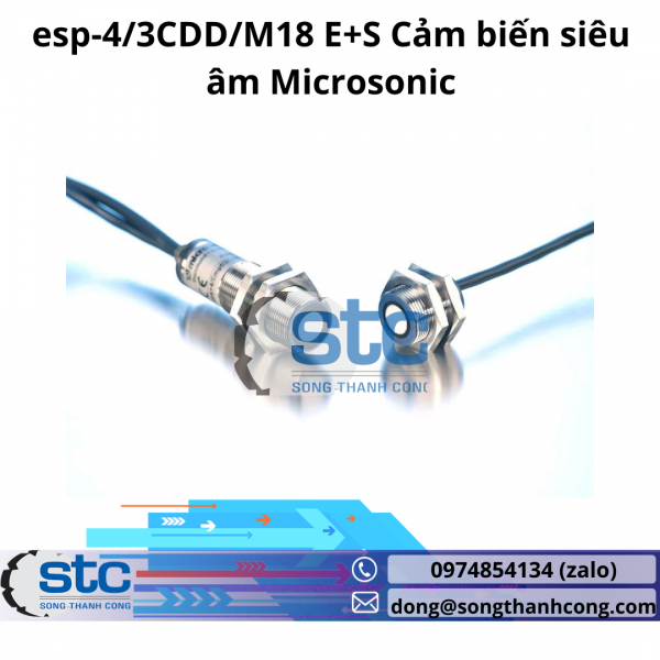 esp-4/3CDD/M18 E+S Cảm biến siêu âm Microsonic