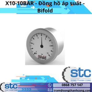X10-10BAR Đồng hồ áp suất Bifold