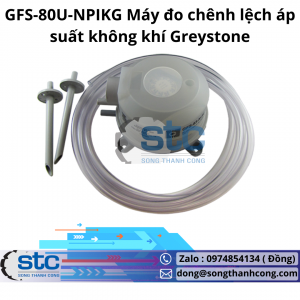 GFS-80U-NPIKG Máy đo chênh lệch áp suất không khí Greystone