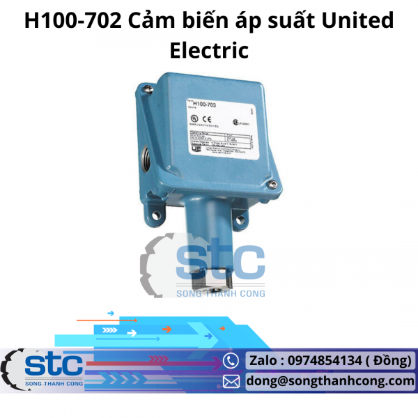 H100-702 Cảm biến áp suất United Electric