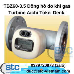 TBZ60-3.5 Đồng hồ đo khí gas Turbine Aichi Tokei Denki STC Việt Nam