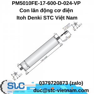PM5010FE-17-600-D-024-VP Con lăn động cơ điện Itoh Denki STC Việt Nam