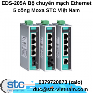 EDS-205A Bộ chuyển mạch Ethernet 5 cổng Moxa STC Việt Nam