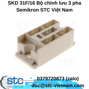 SKD 31F/16 Bộ chỉnh lưu 3 pha Semikron STC Việt Nam