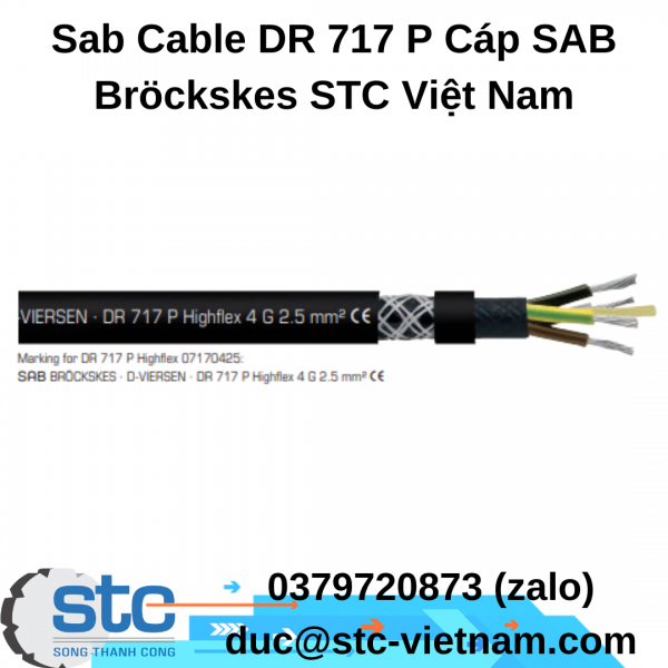 Sab Cable DR 717 P Cáp SAB Bröckskes STC Việt Nam