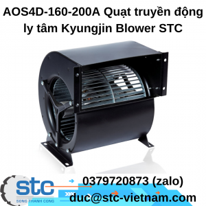 AOS4D-160-200A Quạt truyền động ly tâm Kyungjin Blower STC Việt Nam