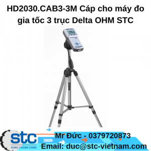 HD2030.CAB3-3M Cáp cho máy đo gia tốc 3 trục Delta OHM STC Việt Nam
