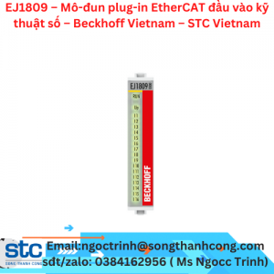 EJ1809 – Mô-đun plug-in EtherCAT đầu vào kỹ thuật số – Beckhoff Vietnam – STC Vietnam