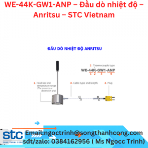 WE-44K-GW1-ANP – Đầu dò nhiệt độ – Anritsu – STC Vietnam