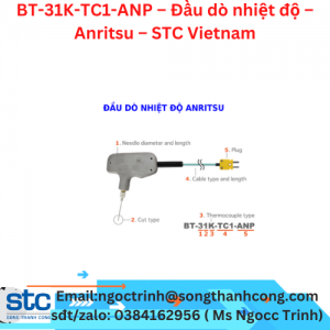 BT-31K-TC1-ANP – Đầu dò nhiệt độ – Anritsu – STC Vietnam