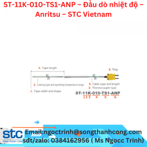 ST-11K-010-TS1-ANP – Đầu dò nhiệt độ – Anritsu – STC Vietnam