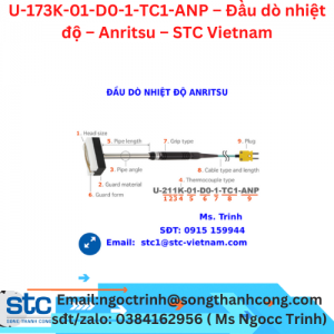 U-173K-01-D0-1-TC1-ANP – Đầu dò nhiệt độ – Anritsu – STC Vietnam