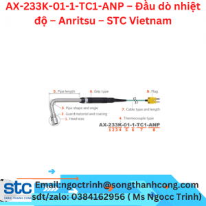 AX-233K-01-1-TC1-ANP – Đầu dò nhiệt độ – Anritsu – STC Vietnam