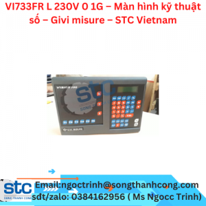 VI733FR L 230V 0 1G – Màn hình kỹ thuật số – Givi misure – STC Vietnam