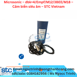 Microsonic – dbk+4/Empf/M12/3BEE/M18 – Cảm biến siêu âm – STC Vietnam