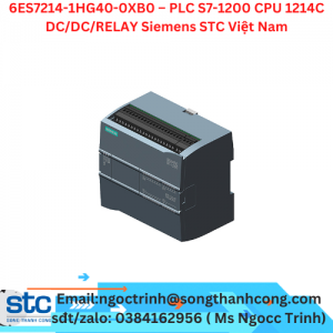 6ES7214-1HG40-0XB0 – PLC S7-1200 CPU 1214C DC/DC/RELAY Siemens STC Việt Nam