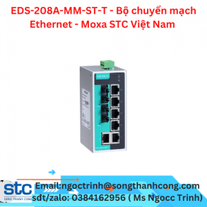 EDS-208A-MM-ST-T - Bộ chuyển mạch Ethernet - Moxa STC Việt Nam 