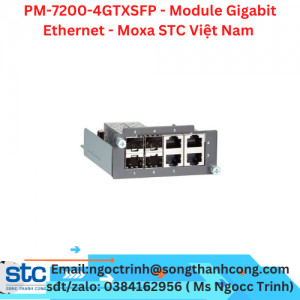 PM-7200-4GTXSFP - Module Gigabit Ethernet - Moxa STC Việt Nam 