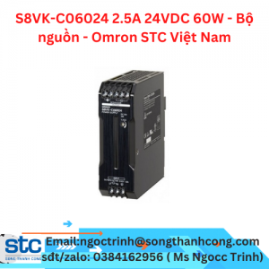 S8VK-C06024 2.5A 24VDC 60W - Bộ nguồn - Omron STC Việt Nam