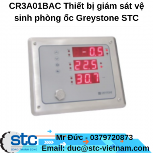CR3A01BAC Thiết bị giám sát vệ sinh phòng ốc Greystone STC Việt Nam