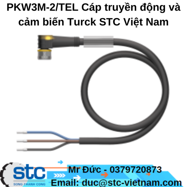 PKW3M-2/TEL Cáp truyền động và cảm biến Turck STC Việt Nam