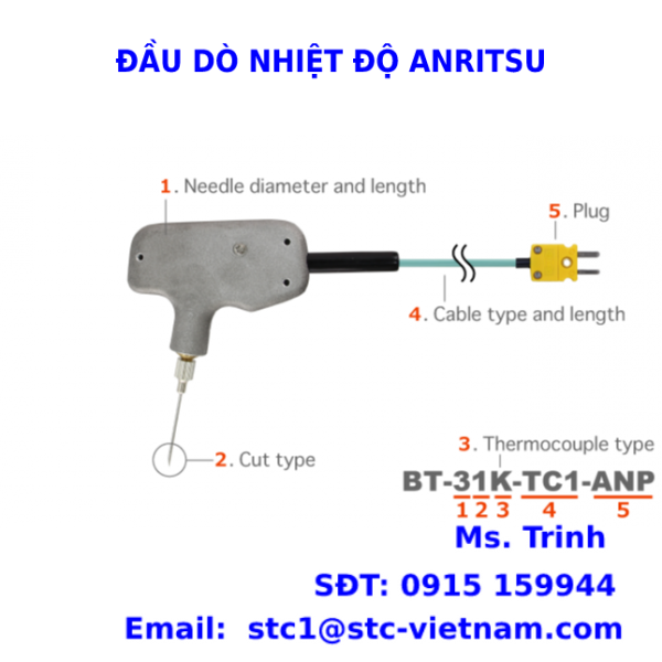 BT-31K-TC1-ANP - Đầu dò nhiệt độ - Anritsu