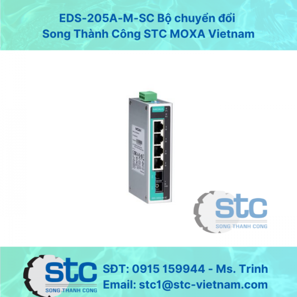 EDS-205A-M-SC Bộ chuyển đổi Song Thành Công STC MOXA Vietnam