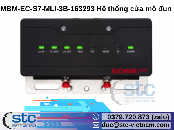 MBM-EC-S7-MLI-3B-163293 Hệ thống cửa mô đun an toàn giao diện Bus Euchner STC Việt Nam
