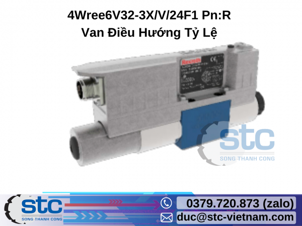 4Wree6V32-3X/V/24F1 Pn : R Van Điều Hướng Tỷ Lệ Rexroth Germany STC Vietnam