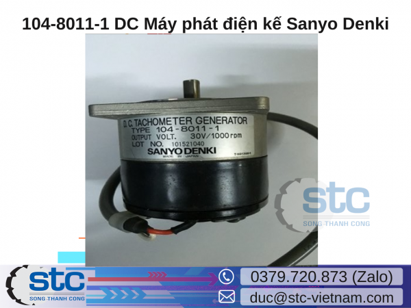 104-8011-1 DC Máy phát điện kế Sanyo Denki STC Việt Nam