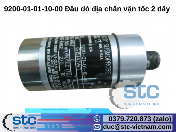 9200-01-01-10-00 Đầu dò địa chấn vận tốc 2 dây Bently Nevada STC Việt Nam