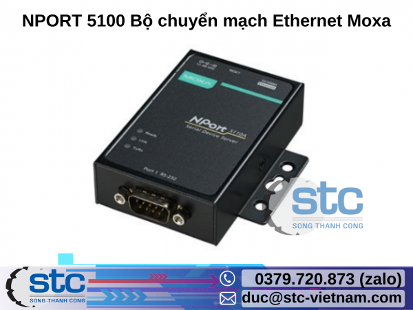 NPORT 5100 Bộ chuyển mạch Ethernet Moxa STC Việt Nam