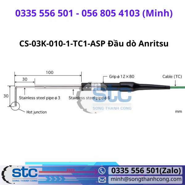 CS-03K-010-1-TC1-ASP Đầu dò Anritsu