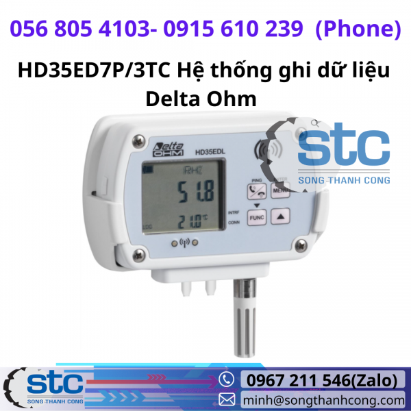 HD35ED7P3TC Hệ thống ghi dữ liệu Delta Ohm